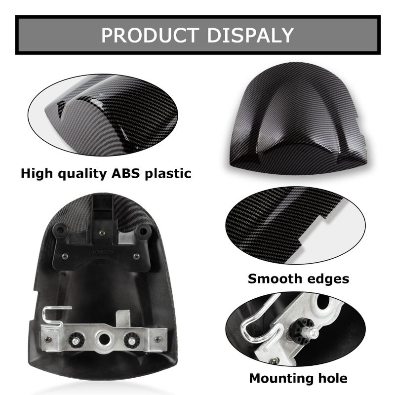 psler Motorcycle Rear Passenger Seat Fairing Cover Cowl Tail Section Motorcycle Fairing for GSXR600 750 K6 2006-2007, Carbon - Image 4